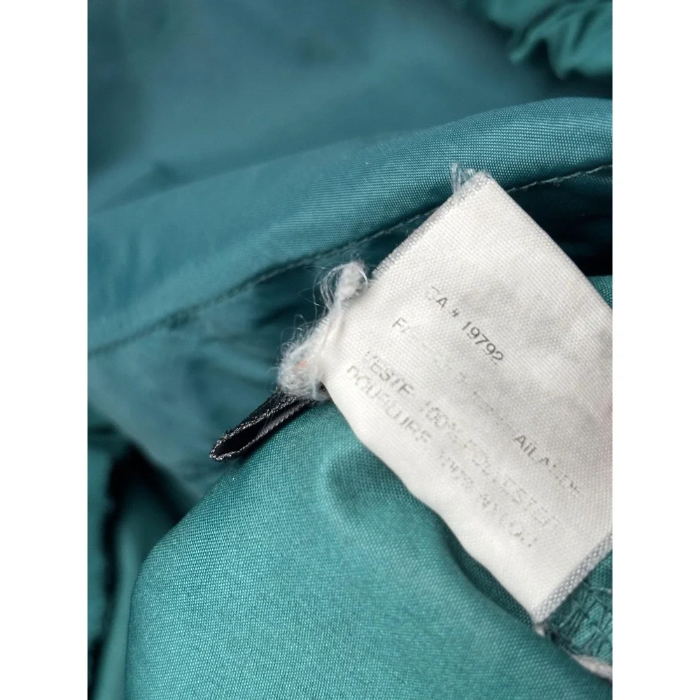 Timberland Jacket Mens Large Green 1/2 Zip Hooded Windbreaker Performance Anorak